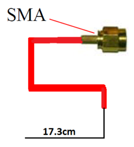Quarter wave thread antenna