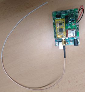 CanSat with a quarter ware thread antenna